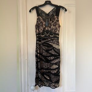 Beads & Lace Cocktail Dress - Sz 2
